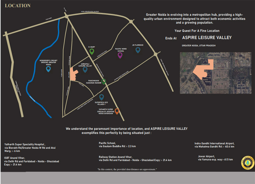 AU Aspire Leisure Valley Location map